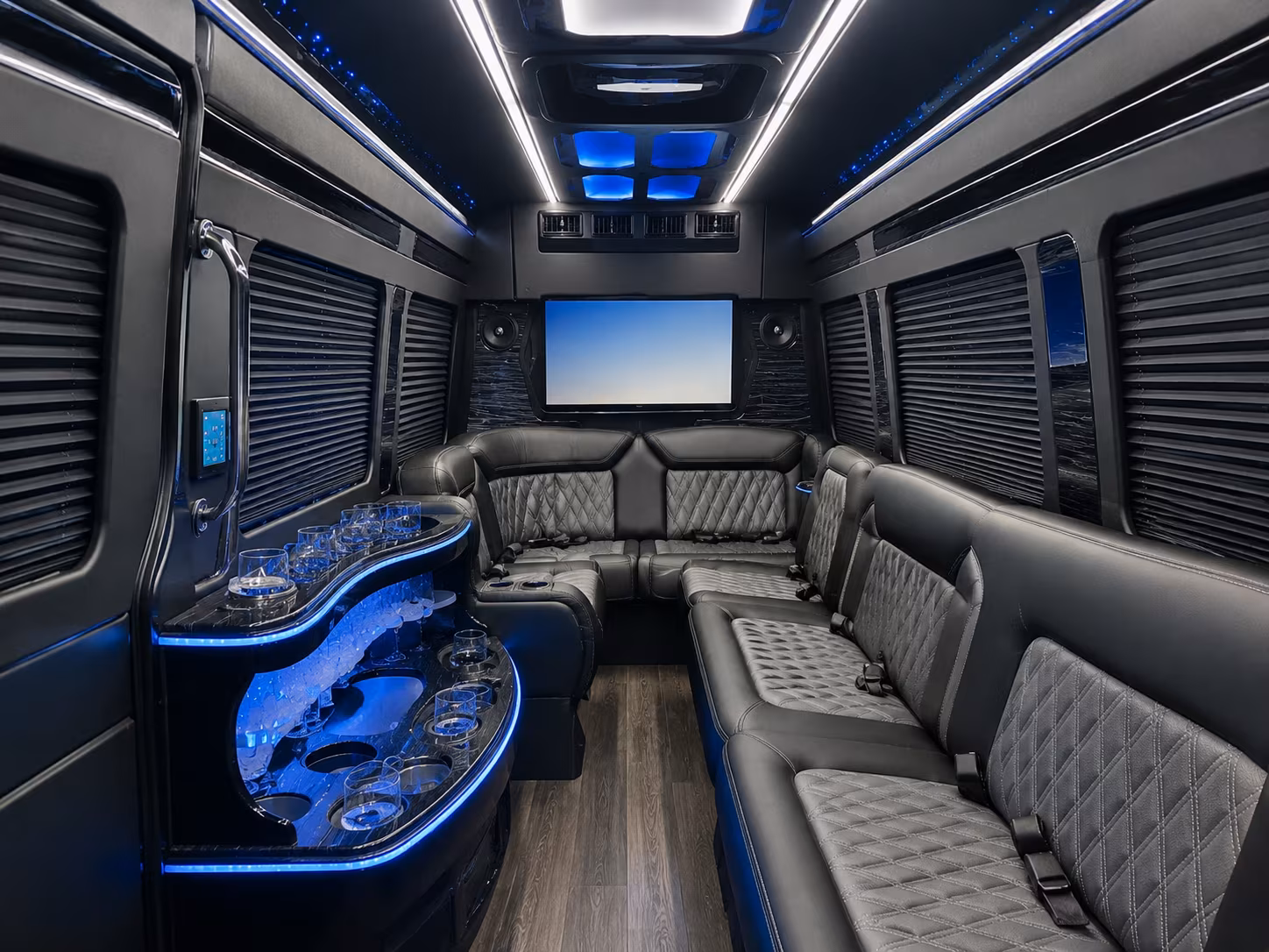 Bachelor and bachelorette party bus