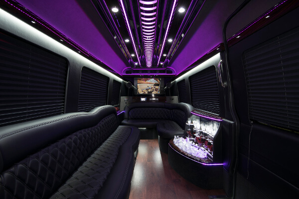 sprinter party bus Norfolk Va interior