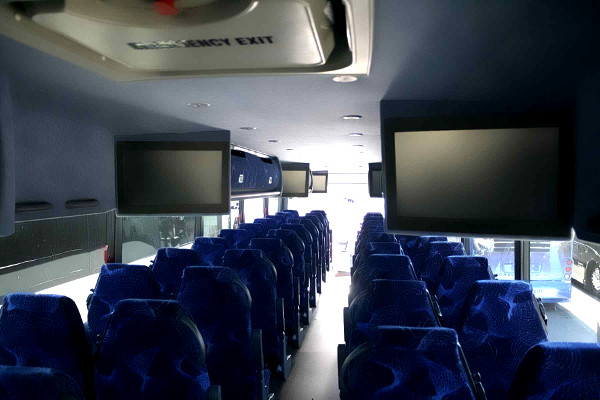 shuttle bus rental interior